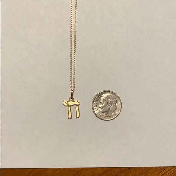 Chai 14k gold necklace - Picture 3 of 5